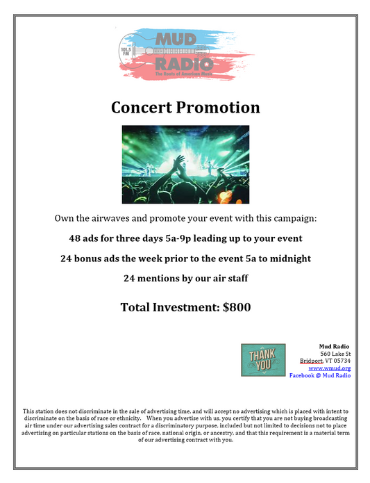 I. Concert Promotion